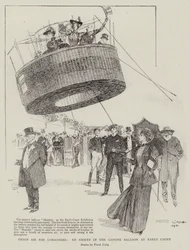 Frische Luft für Londoner, ein Aufstieg im gefesselten Ballon in Earl